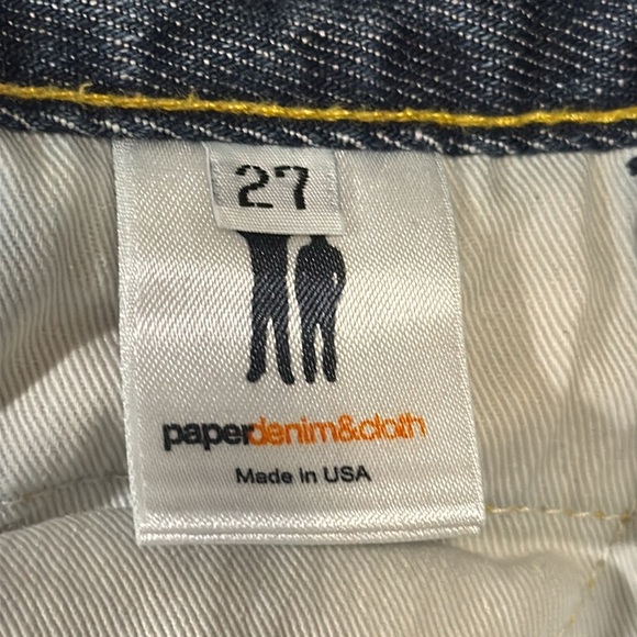 Paperdenim&cloth jeans women’s jeans size 27 Blue jeans raw hem medium wash - Picture 8 of 9